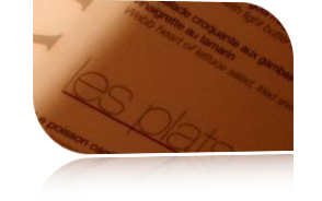 choix des menus